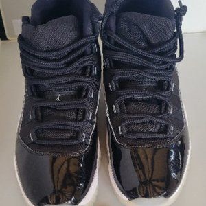 AIR JORDAN 11 Retro Jubilee Black Patent Leather Basketball Shoes Sneakers sz 8